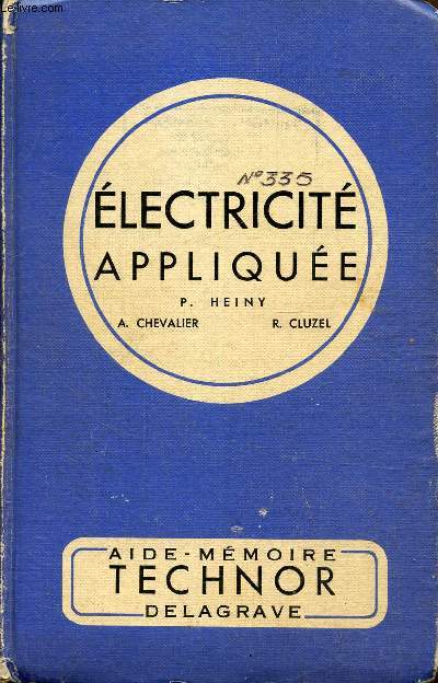 Electricit applique pour les C.A.P d'lectricit N334