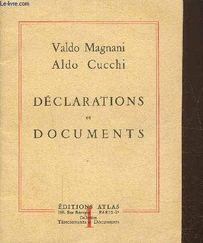 Dclarations et documents
