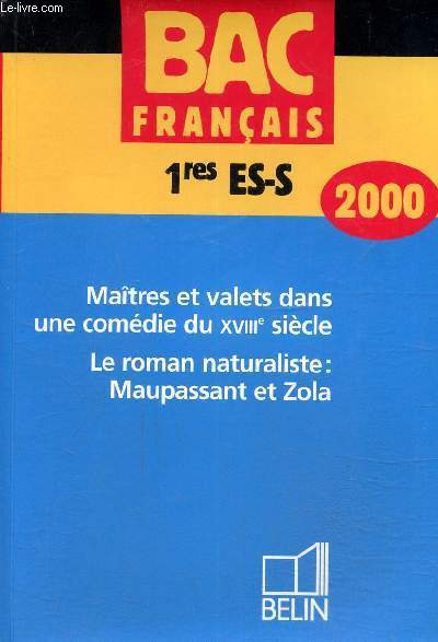 Bac franais, premires ES/S 2000