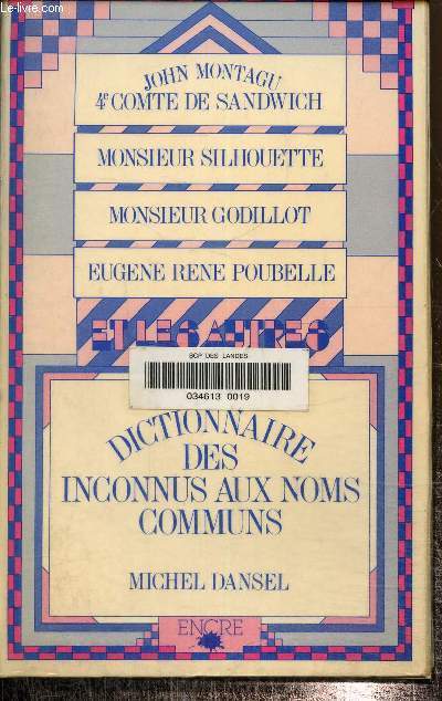 Dictionnaire des inconnus aux noms communs