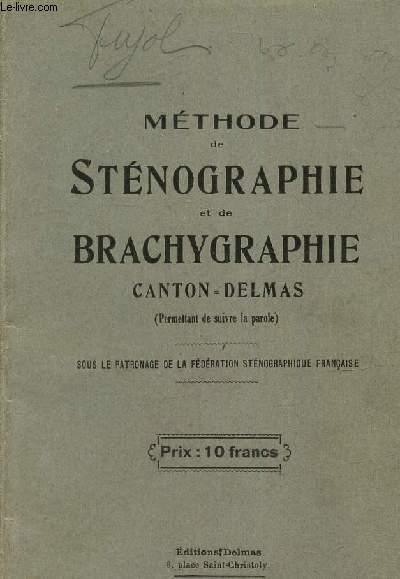 Mthode de stnographie et de brachygraphie