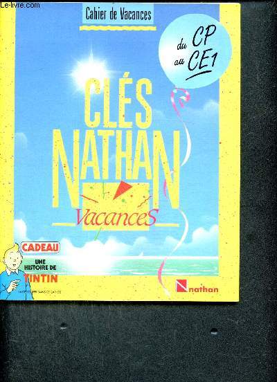 Cahier de Vacances : cls Nathan, du CP au CE1