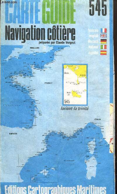 Carte Guide Navigation Ctire, n545 : Lorient - La Trinit