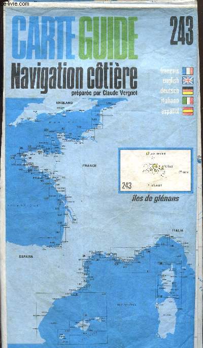 Carte Guide Navigation Ctire, n243 : les de Glnans