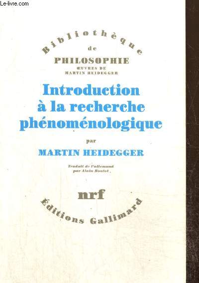 Introduction  la recherche phnomnologique (Collection 