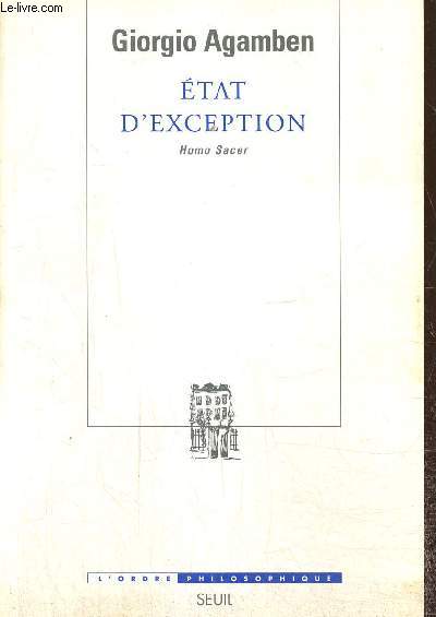Etat d'exception - Homo sacer, II, 1 (Collection 