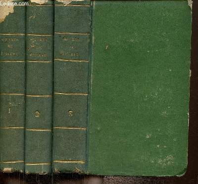 OEuvres compltes de Boileau, nouvelle dition, tomes I  IV (3 volumes numrots de 1  3, tome II manquant)