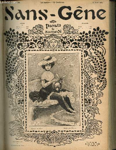 Sans-Gne, n25 (17 aot 1901) : Cours d'amour / Nos blanchisseuses / Les petites annonces / Nos cocottes / En province / La morsure du 