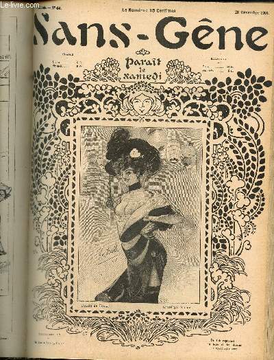 Sans-Gne, n44 (28 dcembre 1901) : Panamette, la Payse de Branger / La Rpublique qu'il nous faudrait / Chasse rserve / Philosophie / Vnus au bain / Les dcolletages / Misogynie /...