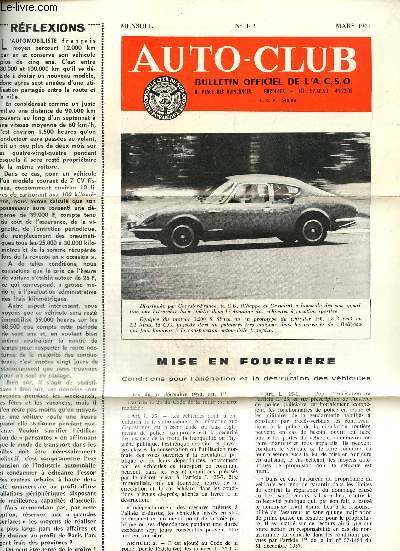Auto-Club, n142 (mars 1971) :