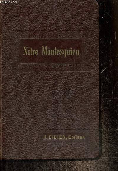 Notre Montesquieu - Morceaux choisis (Collection 