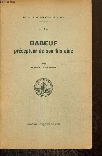 Babeuf, prcepteur de son fils an (Collection 