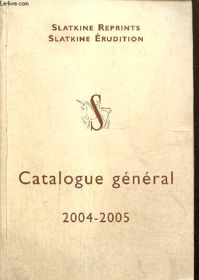 Catalogue gnral 2004-2005