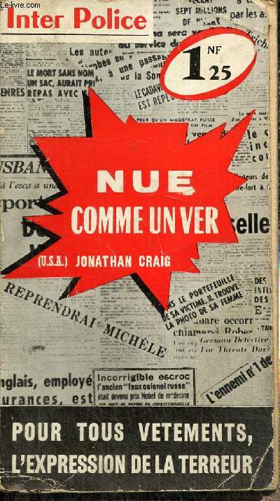 Nue comme un ver (The case of the nervous nude) (Collection 