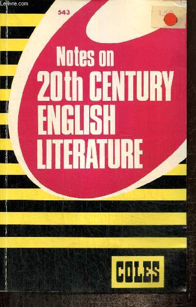 Notes on 20th century english literature