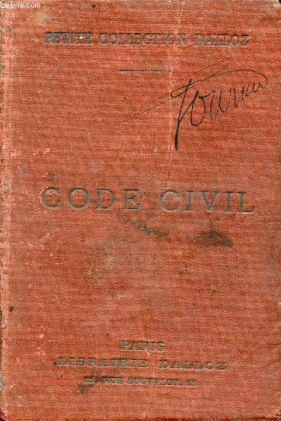 Code civil annot d'aprs la doctrine et la jurisprudence - Collection petite collection Dalloz - 21e dition revue, corrige et augmente.