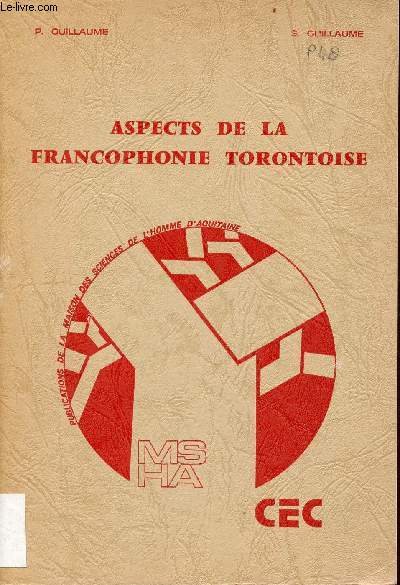 Aspects de la francophonie torontoise - Centre d'tudes canadiennes.