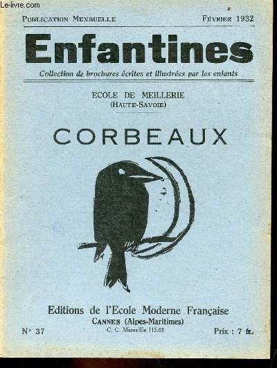 Enfantines n37 fvrier 1932 - Corbeaux.