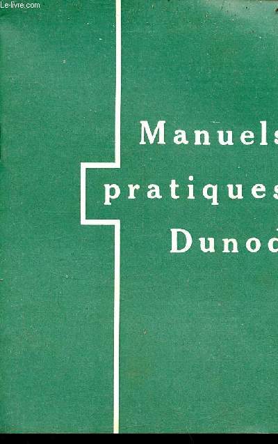 Catalogue manuels pratiques Dunod.