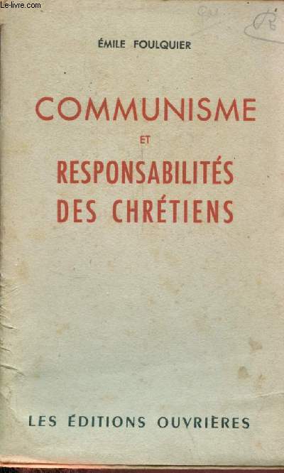 Communisme et responsabilits des chrtiens.