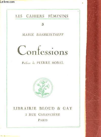 Confessions - Collection les cahiers fminins n3.
