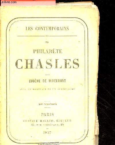 Philarte Chasles - Collection les contemporains.