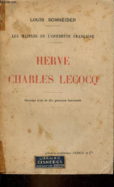 Herv Charles Lecocq - Collection les maitres de l'oprette franaise.
