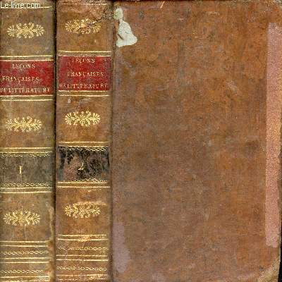 Leons franaises de littrature et de morale - En 2 tomes (2 volumes) - Tome 1 + Tome 2 - 11e dition.