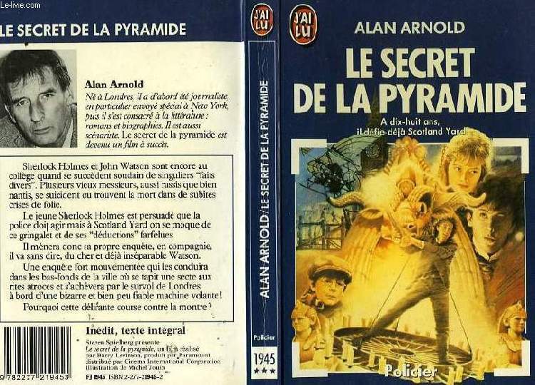 LE SECRET DE LA PYRAMIDE - YOUNG SHERLOCK HOLMES