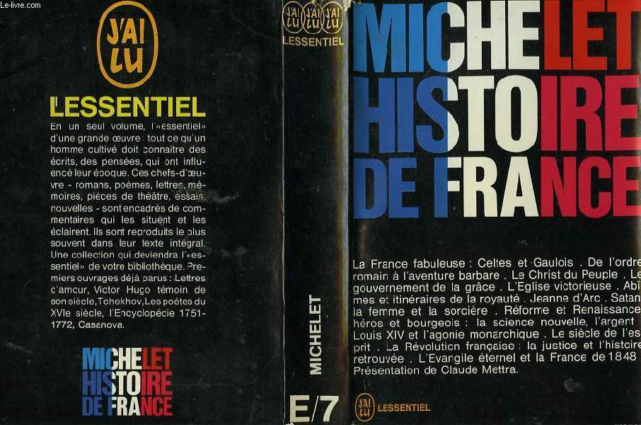 MICHELET (HISTOIRE DE FRANCE)