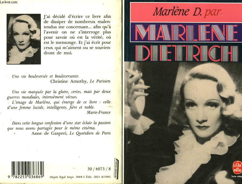 MARLENE D. PAR MARLENE DIETRICH