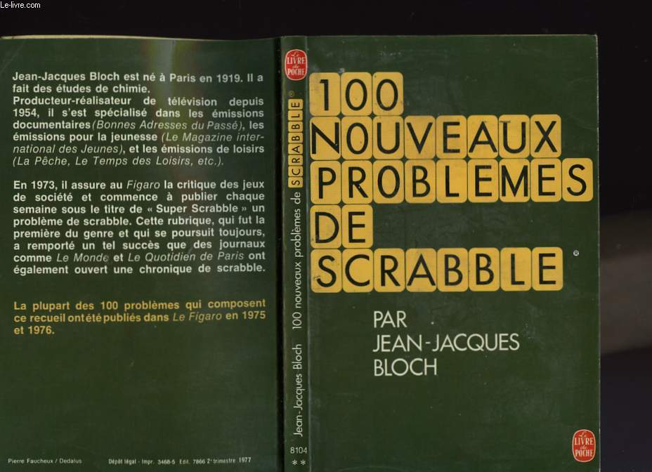 100 NOUVEAUX PROBLEMES DE SCRABBLE
