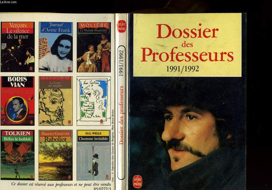 DOSSIER DES PROFESSEURS 1991 / 1992