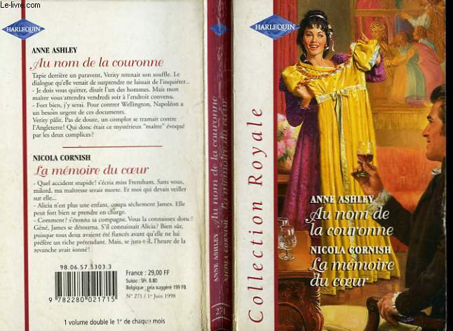 AU NOM DE LA COURONNE SUIVI DE LA MEMOIRE DU COEUR (MISS HARCOURT'S DILEMMA - TRUE COLOR)