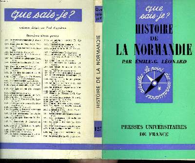 Que sais-je? N 127 Histoire de la Normandie