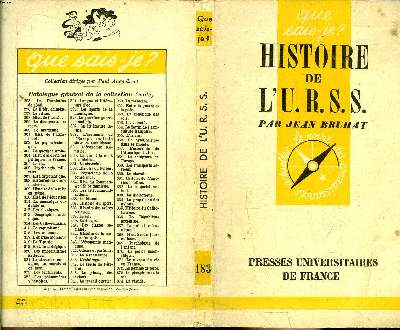 Que sais-je? N 183 Histoire de l'U.R.S.S.