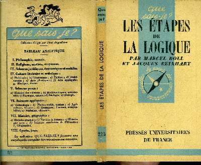 Que sais-je? N 225 Les tapes de la logique