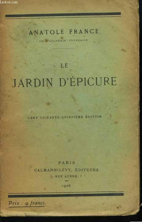 Le jardin d'Epicure