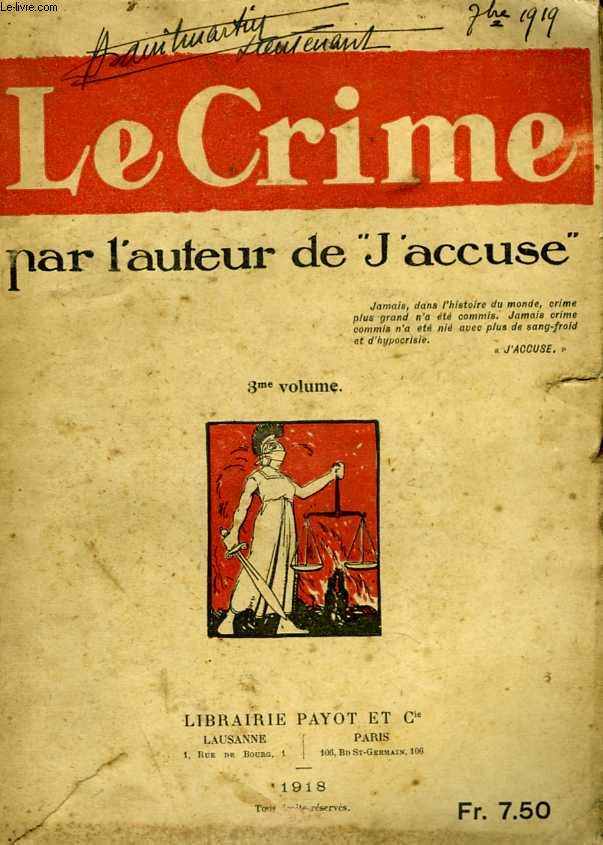 Le Crime. 3 volume