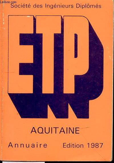 ETP Aquitaine. Annuaire