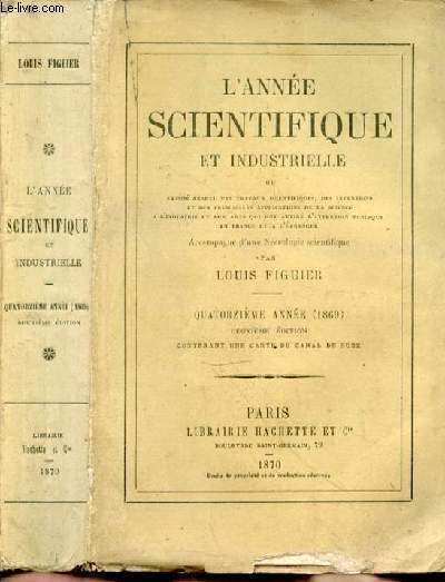 L'anne scientifique et industrielle. Quatorzime anne (1869)