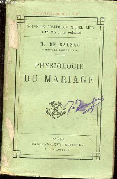 Physiologie du Mariage