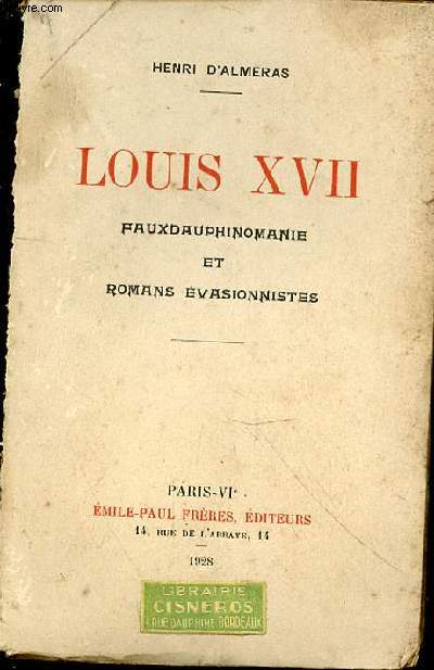 Louis XVII : Fauxdauphinomanie et romans vasionnistes