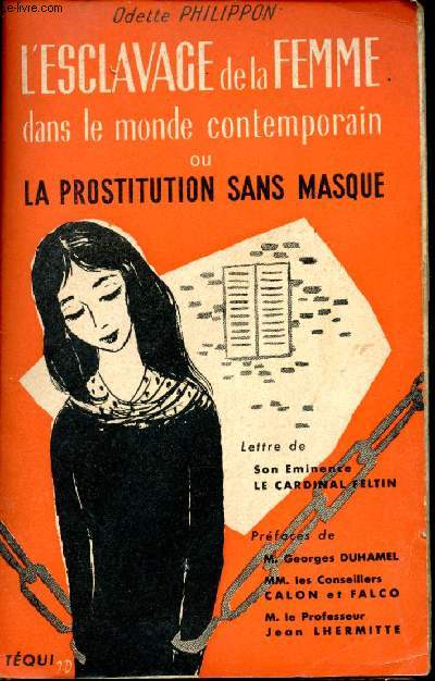 L'esclavage de la femme dans le monde contemporain ou la prostitution sans masque