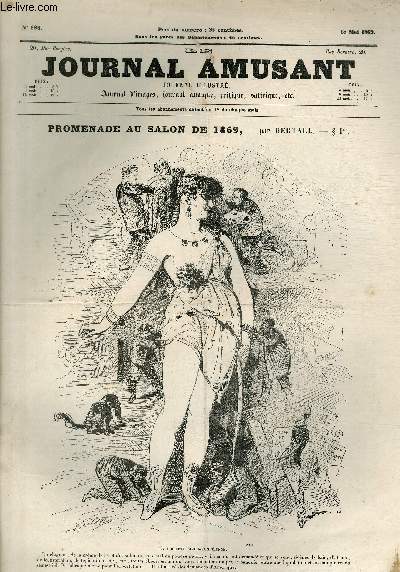 Le Journal amusant N698, Promenade au Salon de 1869.