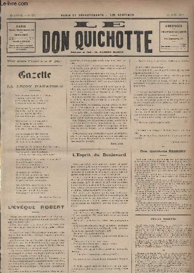 Le Don Quichotte N782, La leon d'anatomie.