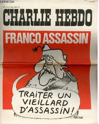 CHARLIE HEBDO N3 - FRANCO ASSASSIN