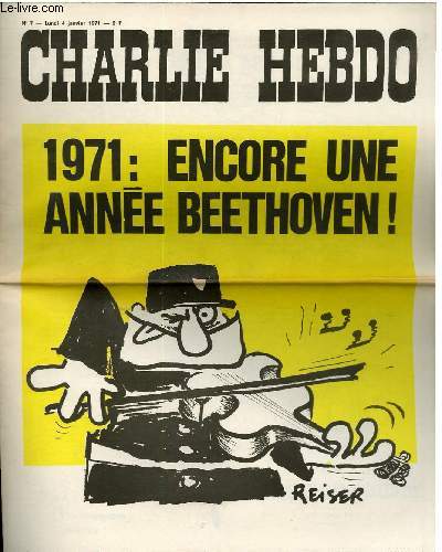 CHARLIE HEBDO N7 - 1971 : ENCORE UNE ANNEE BEETHOVEN