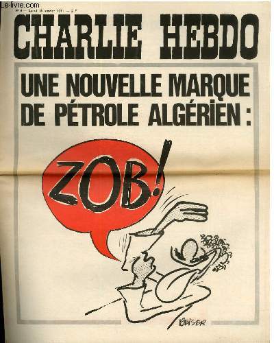 CHARLIE HEBDO N9 - UNE NOUVELLE MARQUE DE PETROLE ALGERIEN 