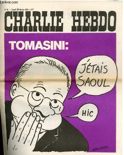CHARLIE HEBDO N14 - TOMASINI 